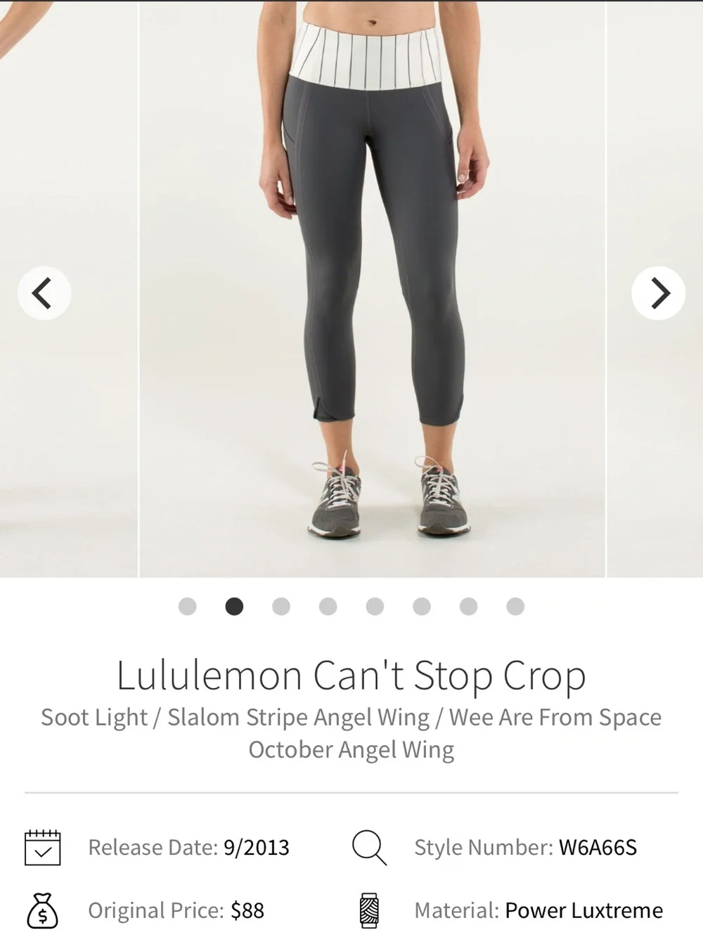 Lululemon Can’t Stop Crop Leggings